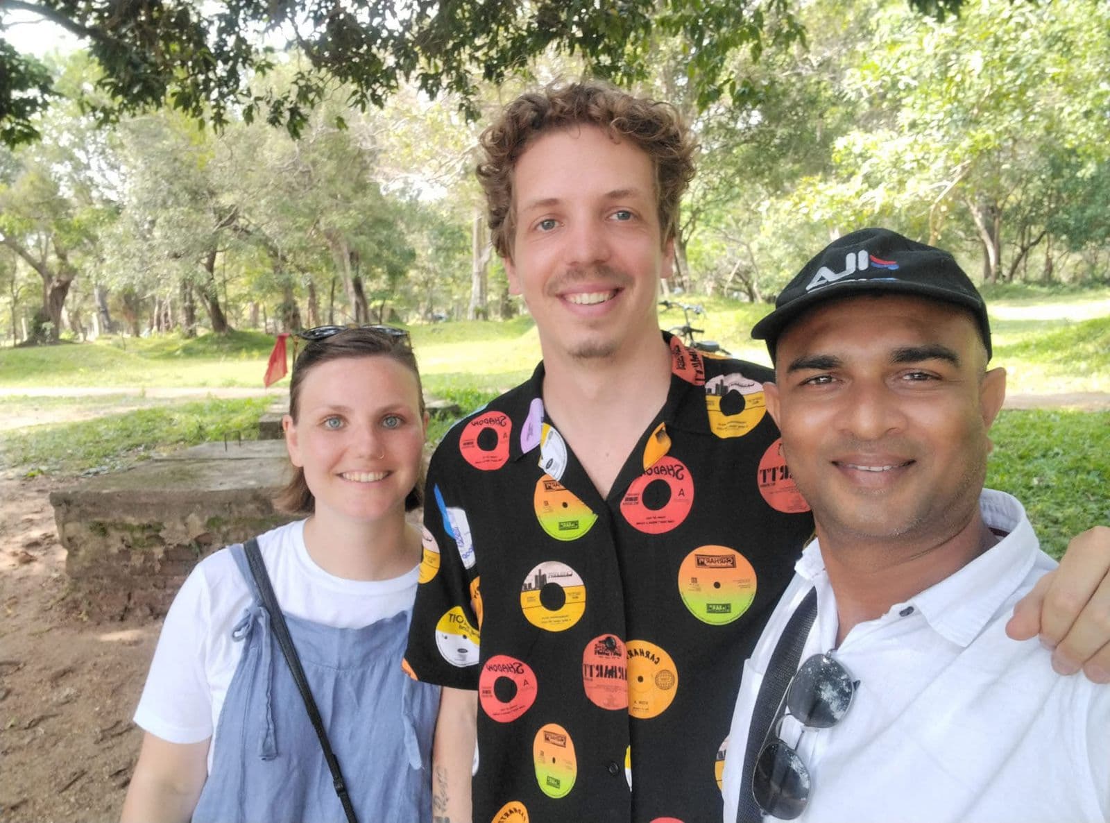 Couple selfie at Anuradhapura ruins