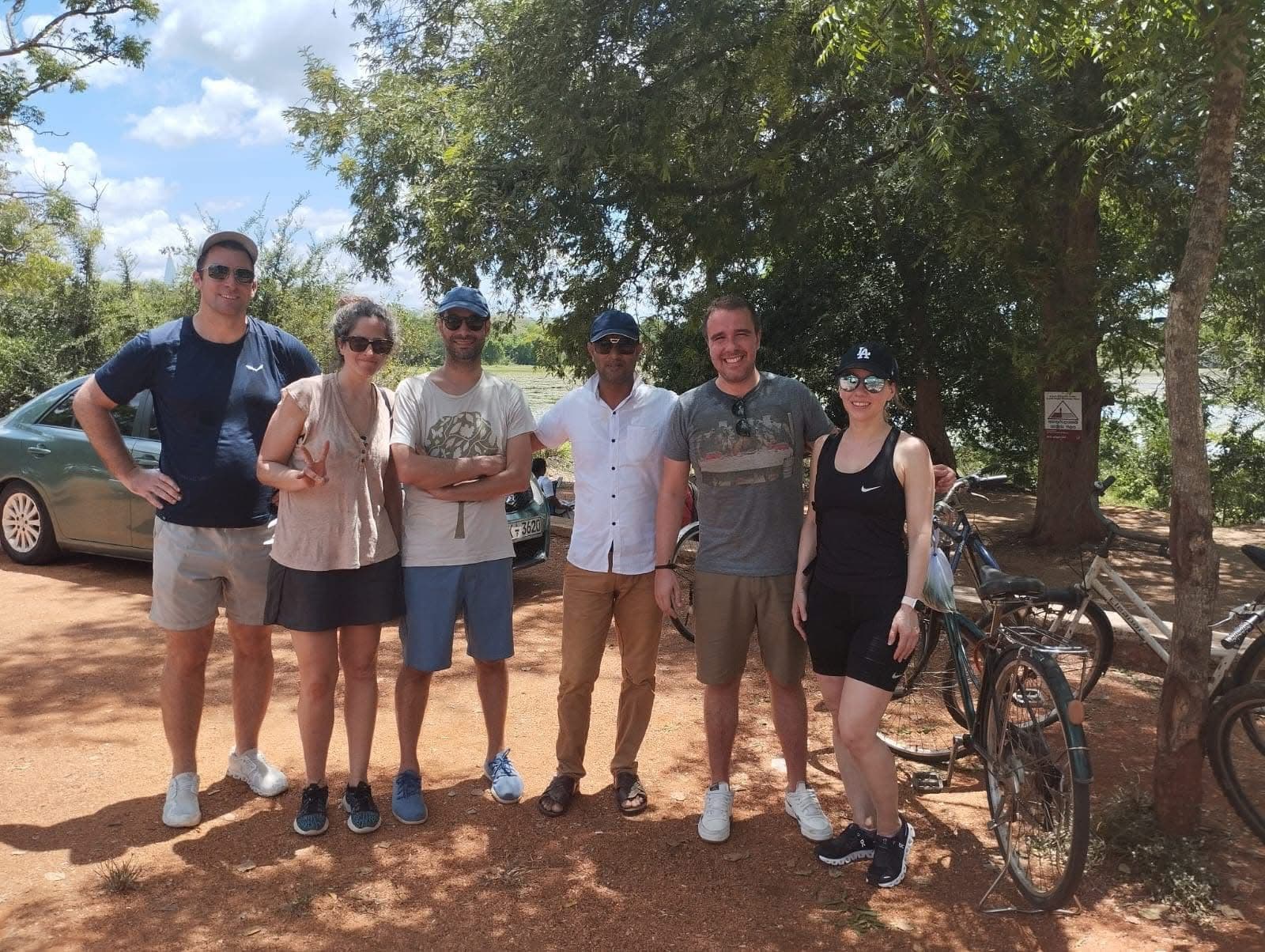Guests at Anuradhapura sacred site