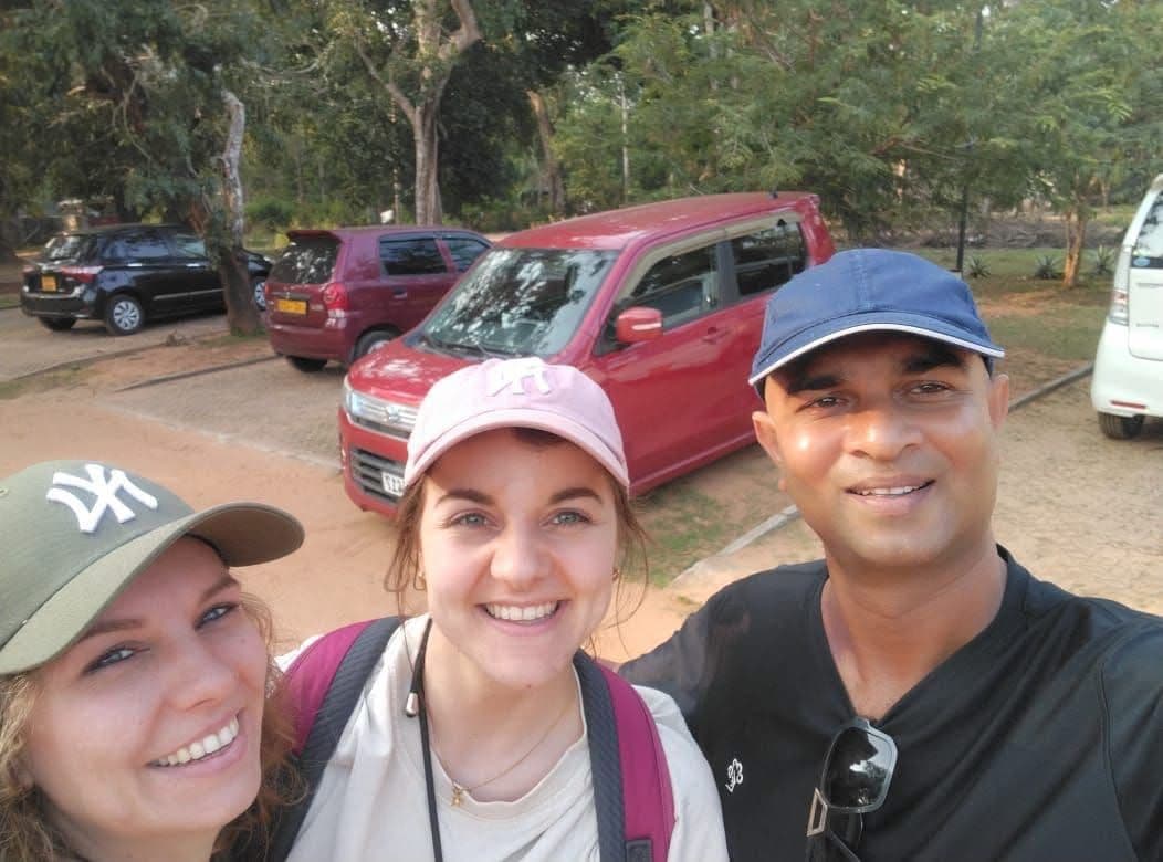 Family group at Anuradhapura heritage park