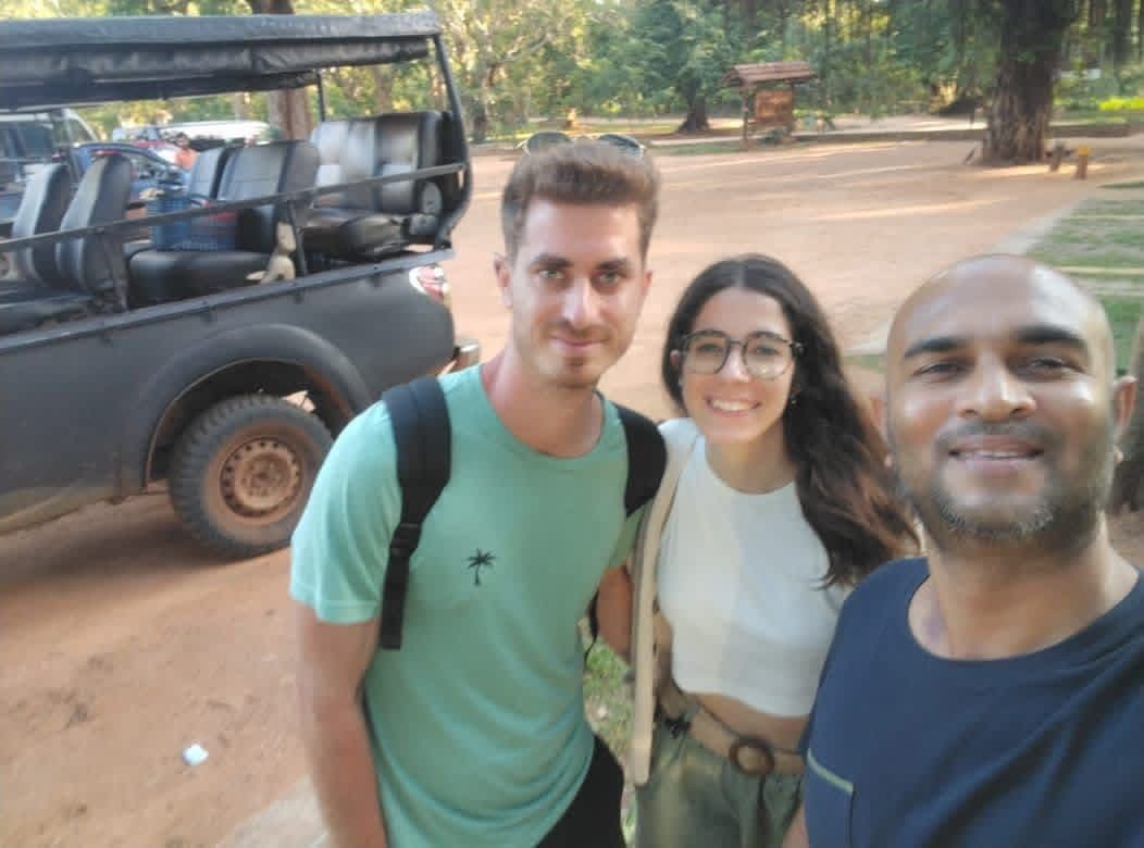 Guests in safari jeep ready for adventure
